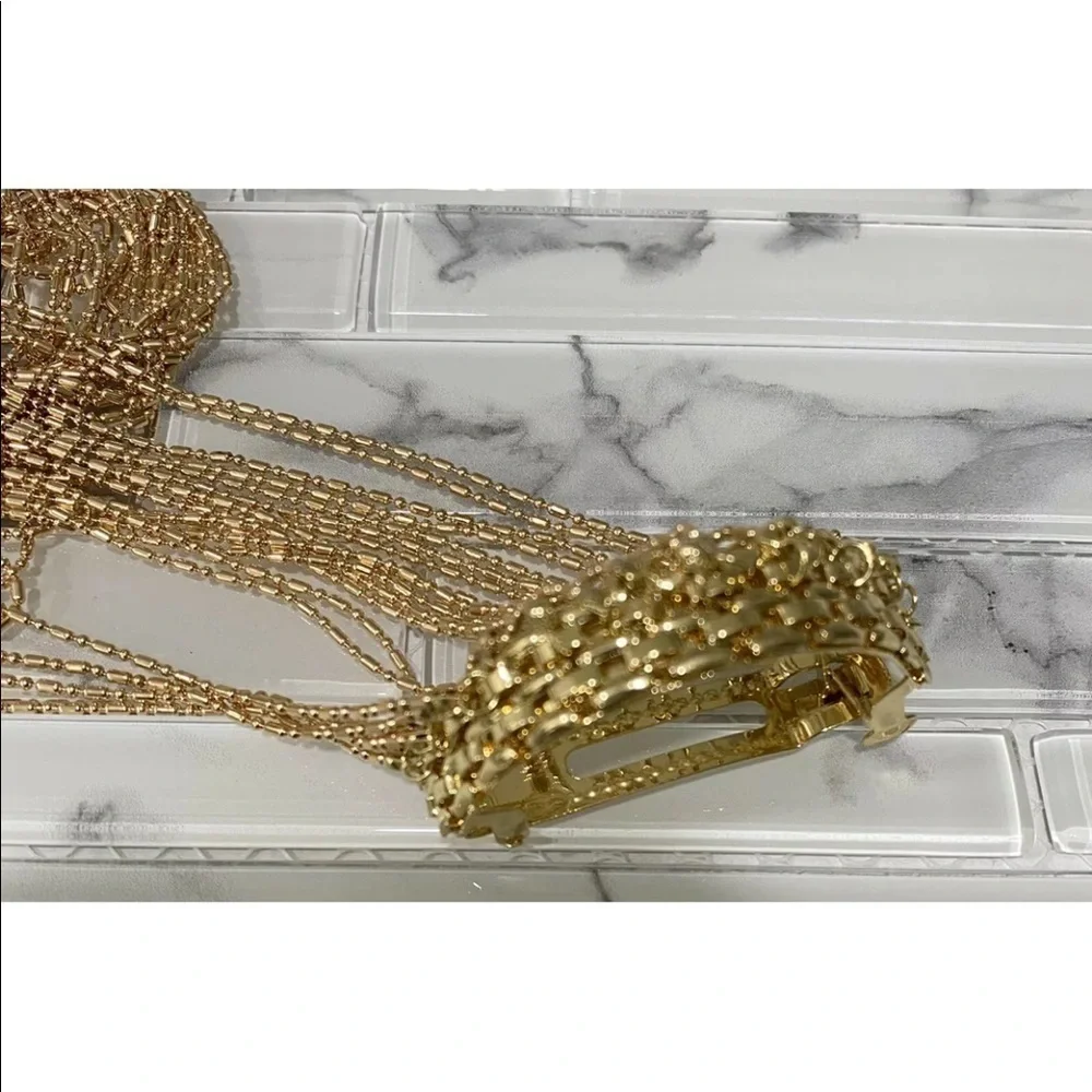 Women gold color tassel Long fashion accessories hair pin
